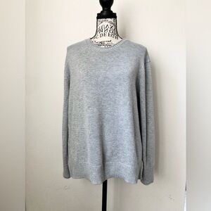 Ella Moss Heather Grey Crew Neck Sweater NWOT